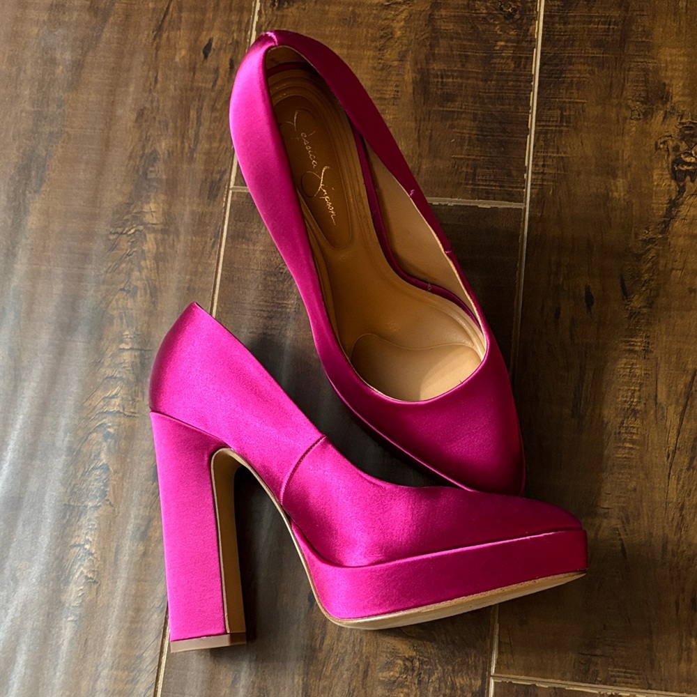 Jessica Simpson Glynis Pointed Toe Platform Pump |Size 5.5 |4.5” heel w/free top